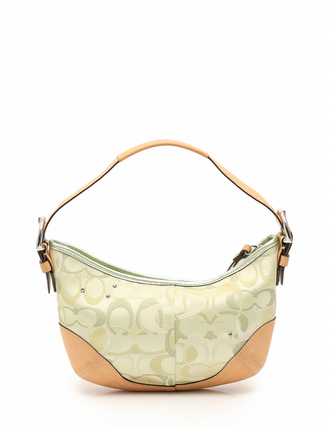 コーチ COACH ショルダーバッグ シグネチャー てんとう虫 黄緑