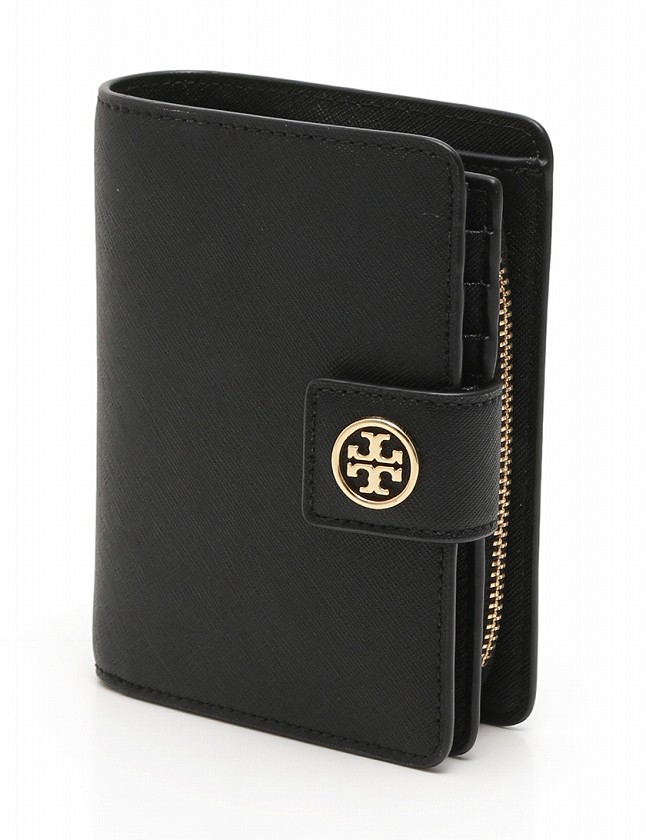 トリーバーチ TORY BURCH 財布 二つ折り ラウンドファスナー 黒 