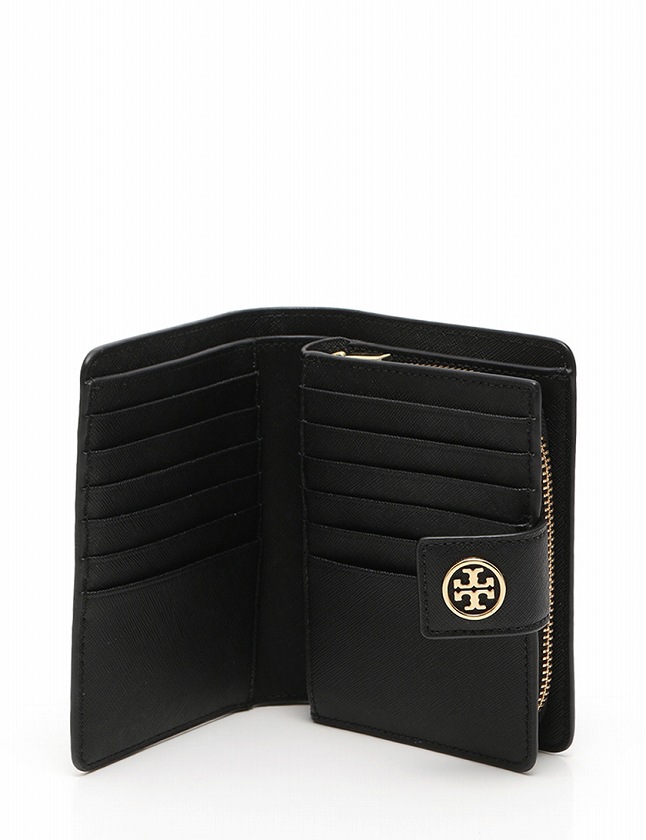 トリーバーチ TORY BURCH 財布 二つ折り ラウンドファスナー 黒