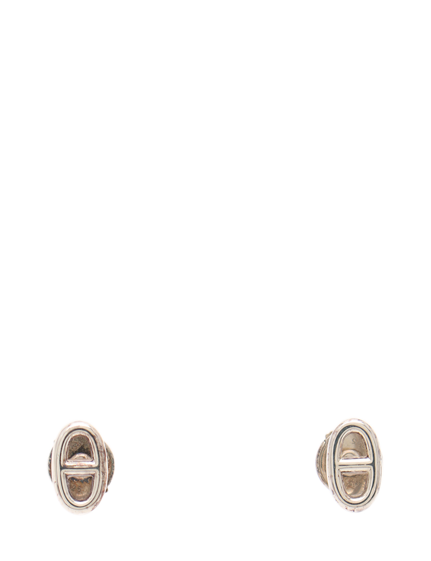 エルメス HERMES ピアス スタッドピアス シェーヌダンクル ベリースモールモデル シルバー アクセサリー SV925 113502B-00 ケース付き レディース