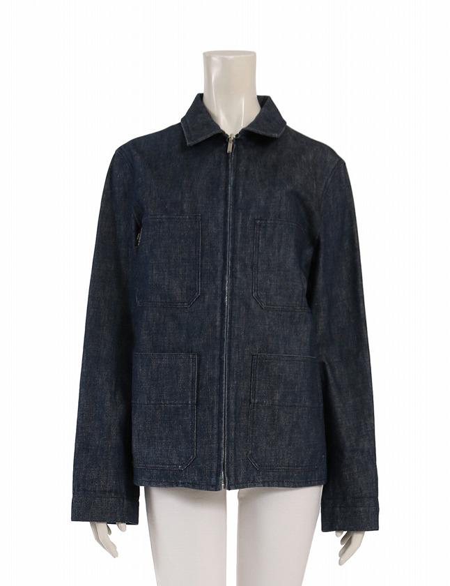 CHANEL ダークブルー デニムジャケット シャネル CHANEL デニムジャケット Gジャン ネイビー 紺 99P S