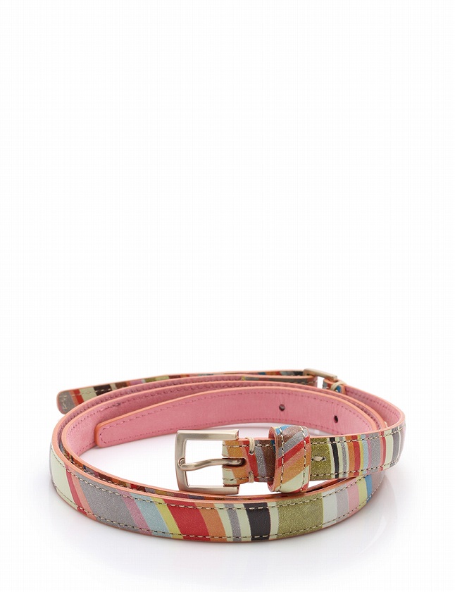 ポールスミス Paul Smith ベルト 革ベルト ピンク マルチカラー 小物 レザー レディース 114 ベクトルパーク
