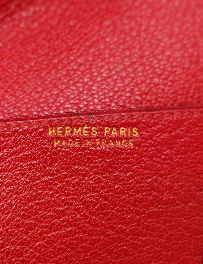 エルメス HERMES カードケース レターケース ミルファイユ ルージュ