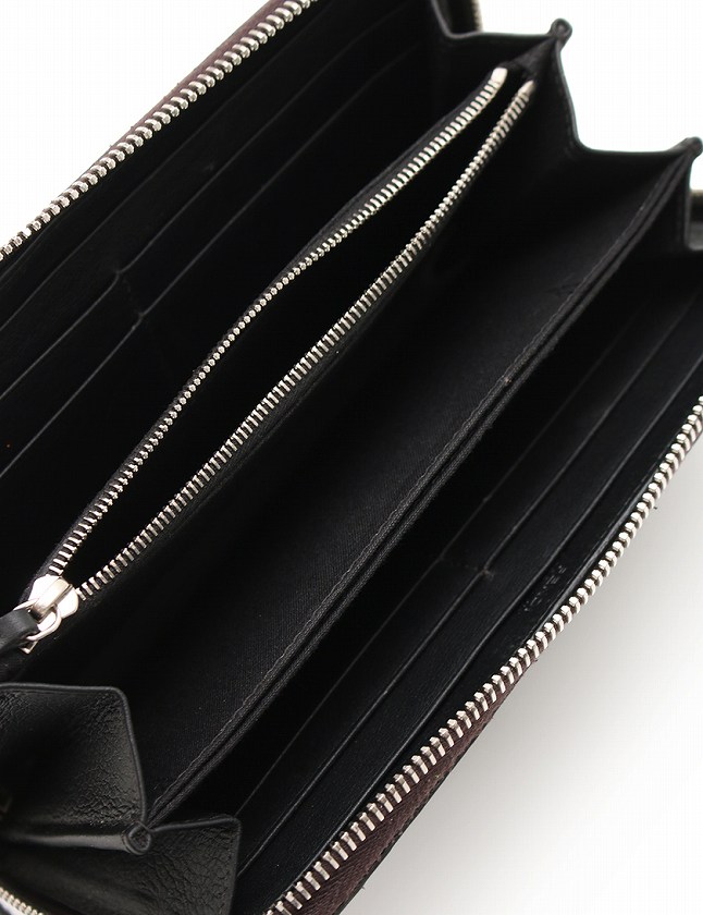 フェンディ FENDI 長財布 ラウンドファスナー モンスター パイソン 黒 