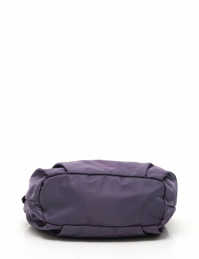 プラダ PRADA ショルダーバッグ 紫 パープル ナイロン レザー