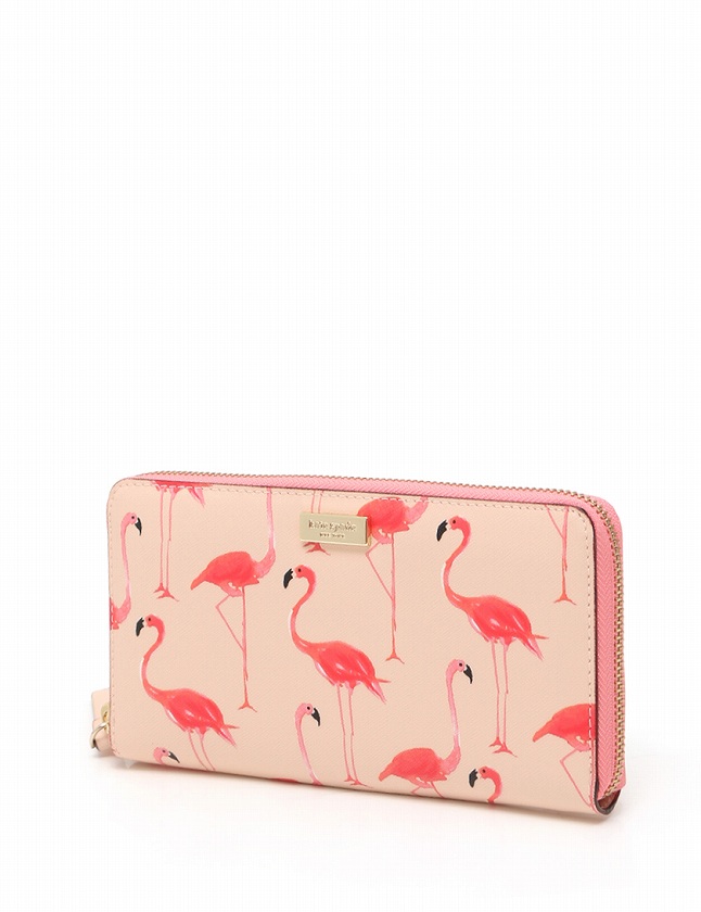 ケイトスペード KATE SPADE 長財布 ラウンドファスナー ピンク 小物 