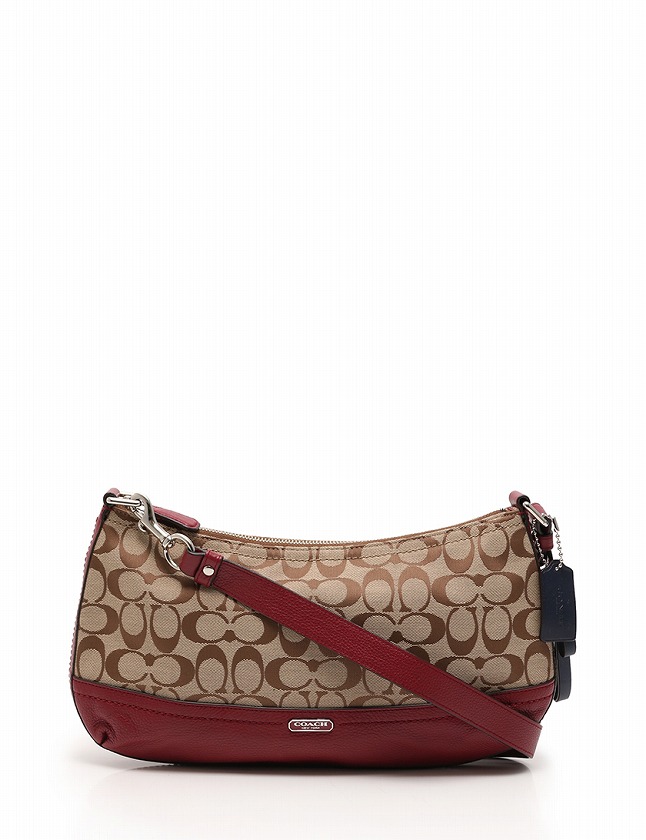 コーチ COACH ショルダーバッグ パーカー シグネチャー ベージュ