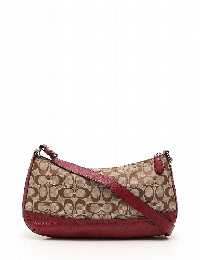 コーチ COACH ショルダーバッグ パーカー シグネチャー ベージュ 