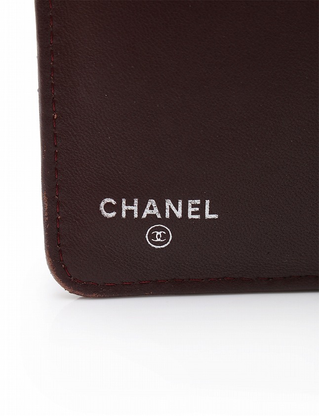 シャネル CHANEL 財布 二つ折り マトラッセ 黒 ブラック 小物