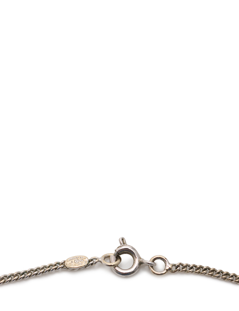 シャネル CHANEL ネックレス ペンダント ココマーク シルバー 黒