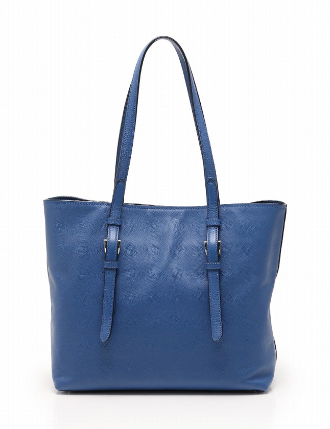 プラダ PRADA トートバッグ ショルダーバッグ 青 ブルー サフィアーノ  