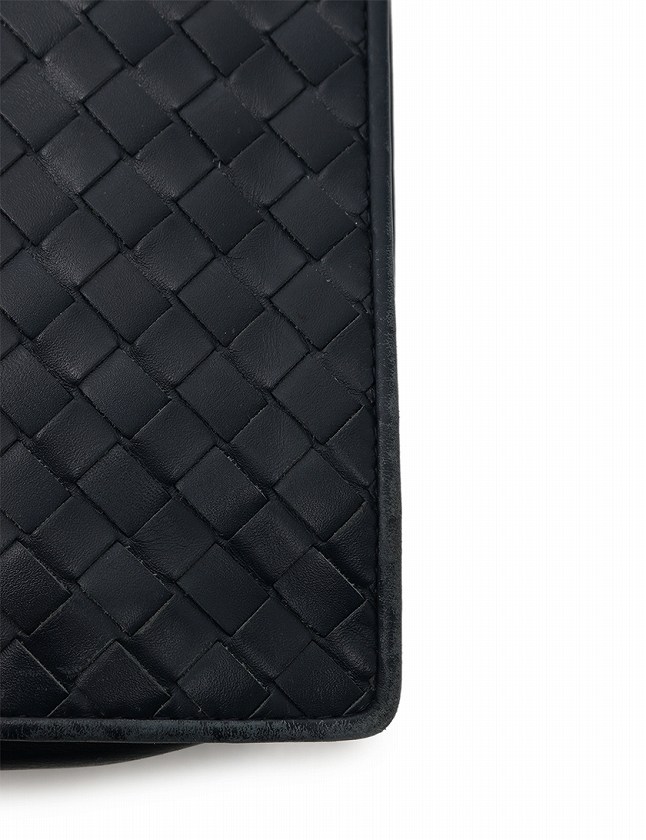 ボッテガヴェネタ BOTTEGA VENETA ブリーフケース ビジネスバッグ イントレチャート ネイビー 紺 レザー 保存袋付き メンズ