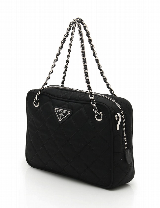 プラダ PRADA ハンドバッグ ショルダーバッグ チェーン キルティング 