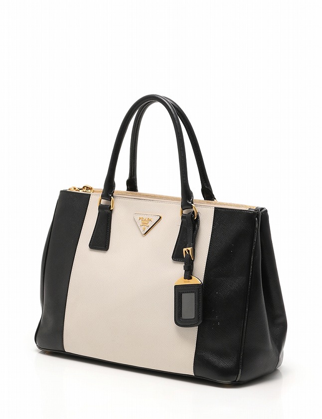 プラダ PRADA ハンドバッグ ショルダーバッグ 白 黒