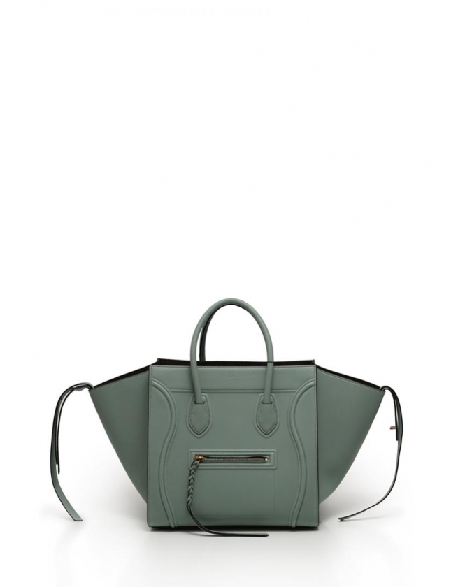 セリーヌ CELINE トートバッグ ラゲージ ファントム ミディアム ジェイド ライトグリーン ベビーグレインドカーフスキン 保存袋付き レディース