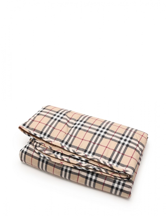 バーバリー BURBERRY 羽毛ひざ掛け ブランケット ベージュ 小物 