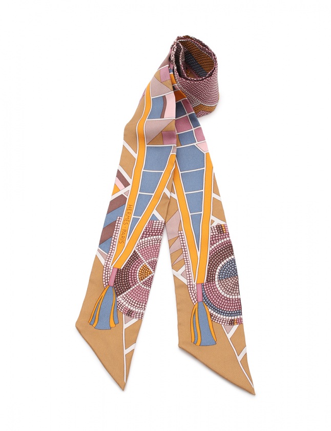 HERMES エルメス ツイリー スカーフ L'Art Indien des Plaines 草原の