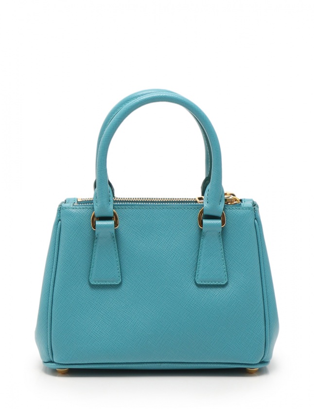 プラダ PRADA ハンドバッグ ショルダーバッグ ターコイズブルー 1BH907 