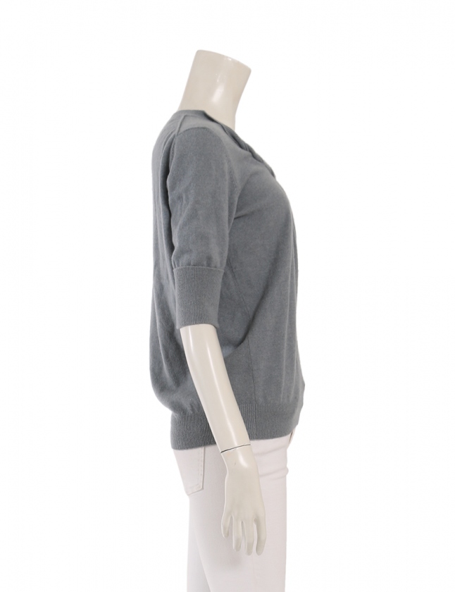 ルイヴィトン LOUIS VUITTON ニット セーター ブルーグレー S トップス