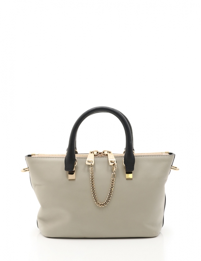 クロエ CHLOE ハンドバッグ ショルダーバッグ ベイリー ミニ グレー 黒 