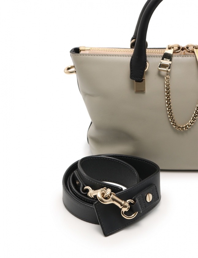 クロエ CHLOE ハンドバッグ ショルダーバッグ ベイリー ミニ グレー 黒 