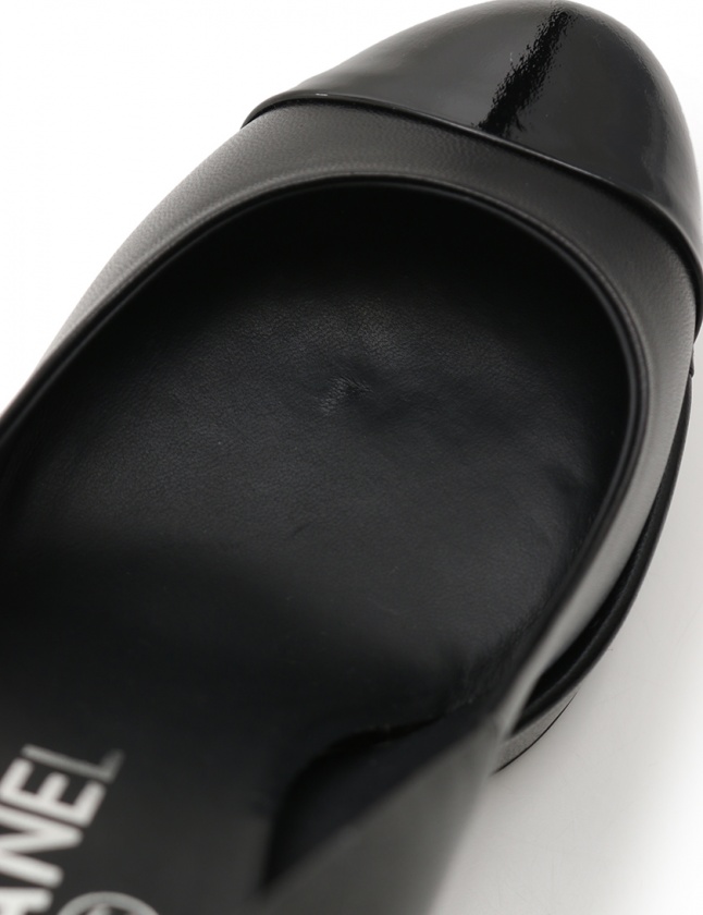 シャネル CHANEL パンプス ハイヒール 黒 37.5 C シューズ 24.5cm