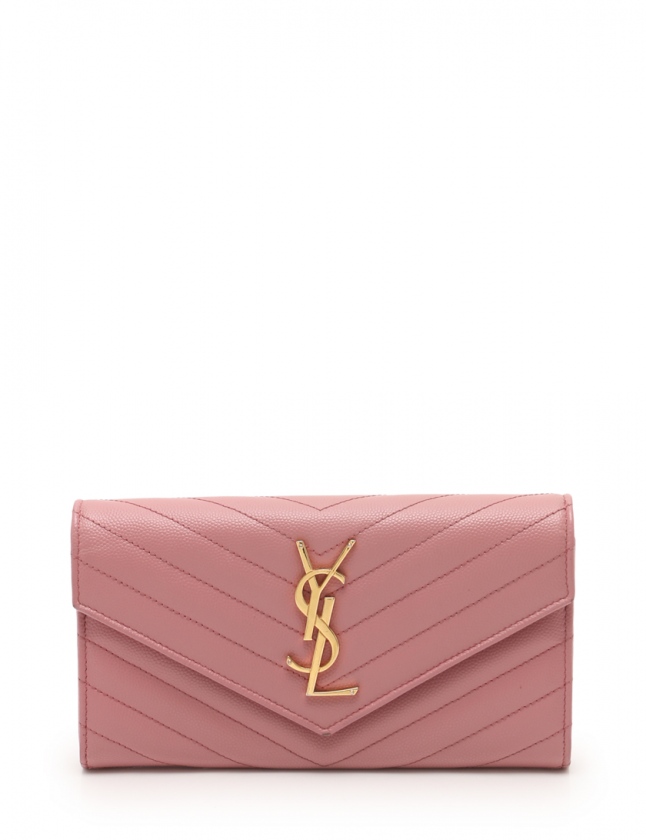 サンローラン パリ SAINT LAURENT PARIS 長財布 モノグラム 二つ折り 