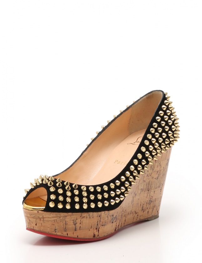 クリスチャンルブタン Christian louboutin パンプス ウェッジソール 