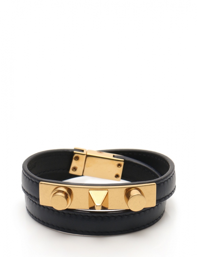 サンローラン パリ SAINT LAURENT PARIS ダブルラップブレスレット 