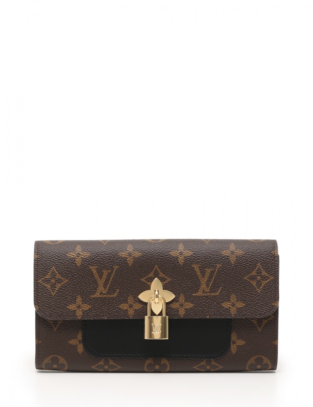 ルイヴィトン LOUIS VUITTON 長財布 ポルトフォイユ フラワー  