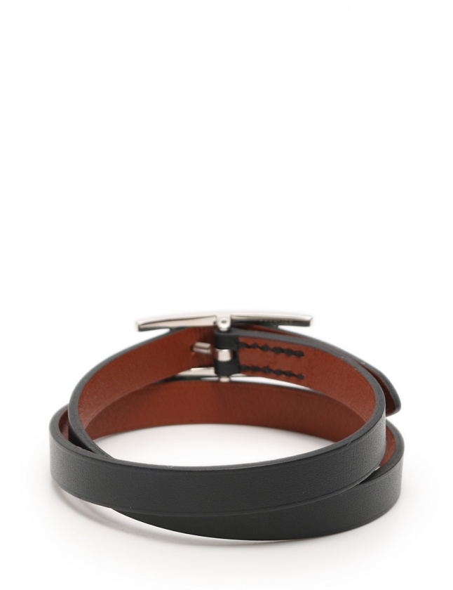 エルメス ビーアピ ドゥブルトゥール 2連 ブレスレット ブラウン