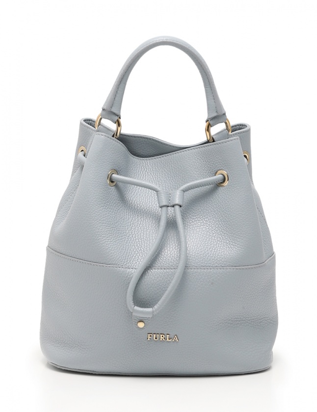フルラ FURLA ハンドバッグ ステイシー 水色 レザー STACY 2WAY