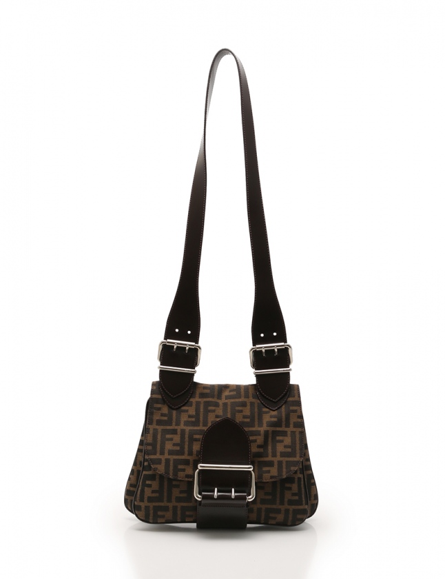 フェンディ FENDI ショルダーバッグ ベージュ ダークブラウン 8BT032 