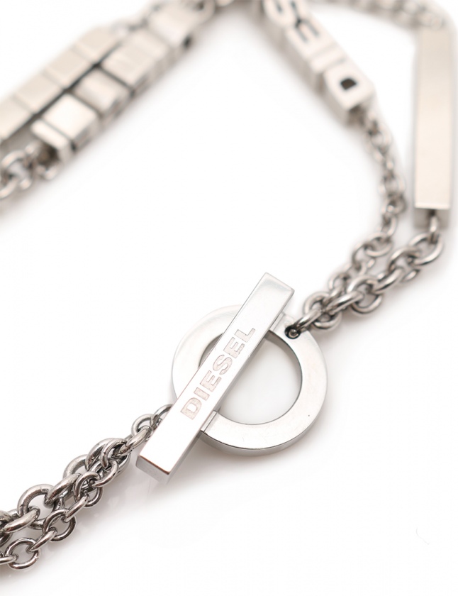 【新品未使用】DIESEL ジュエリーブレスレット 国内直営【DIESEL】ジュエリー チェーンブレスレットス Giftに
