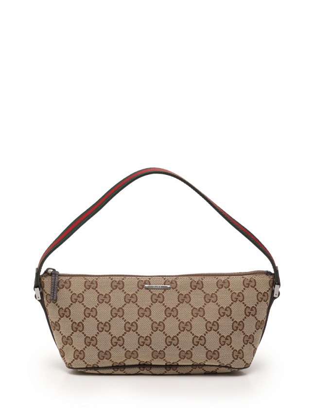 グッチ GUCCI ハンドバッグ アクセサリーポーチ GGキャンバス ベージュ 
