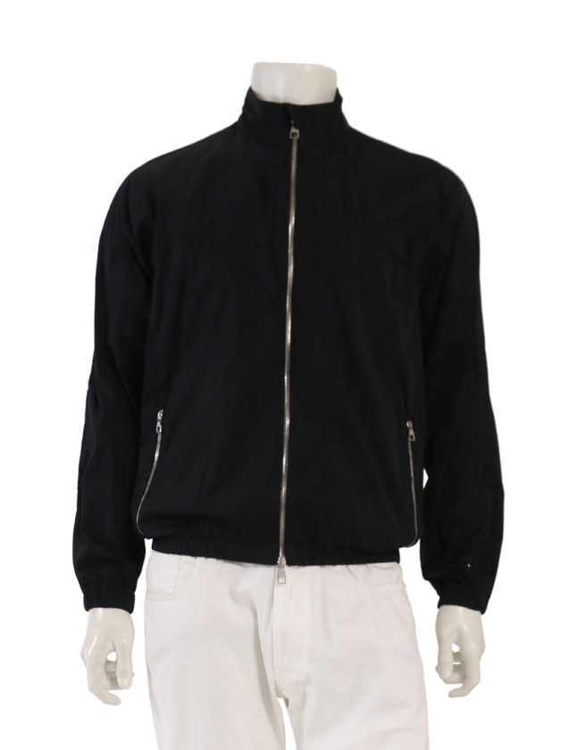 ルイヴィトン LOUIS VUITTON ブルゾン 黒 52 アウター 無地 L ナイロン