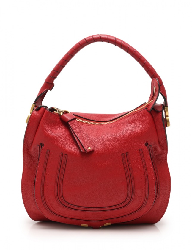 クロエ Chloe マーシー ハンドバッグ レッド系 レザー クロエ Chloe マーシー ハンドバッグ レッド系 レザー クロエ
