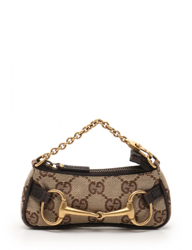 グッチ GUCCI コインケース 小銭入れ GGキャンバス ホースビット 