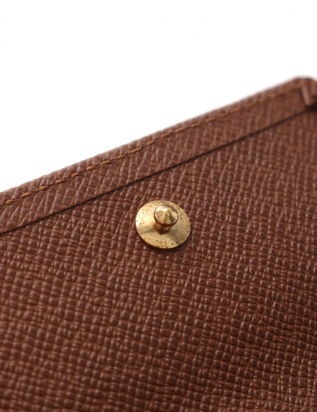 ルイヴィトン LOUIS VUITTON 財布 二つ折り モノグラム 茶色