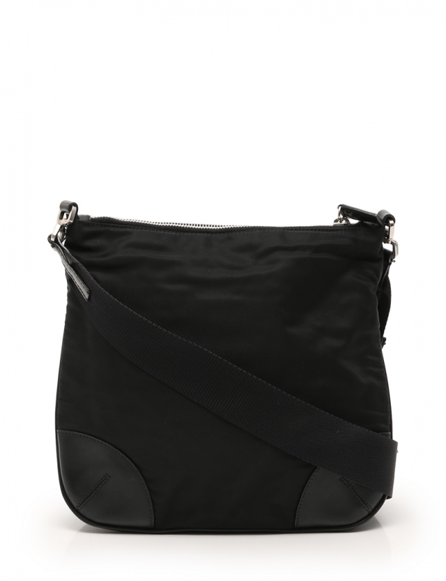 プラダ PRADA ショルダーバッグ 黒 ブラック BT0332 ナイロン レザー 