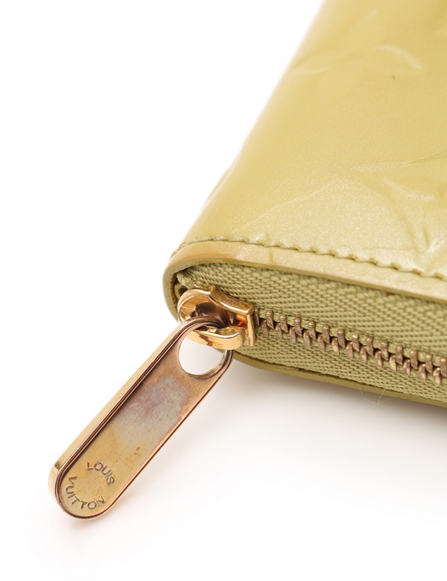 【#mh】LV モノグラム　ヴェルニジッピー　コインケース　レザー　イエロー mh】LV モノグラム ヴェルニジッピー コインケース レザー