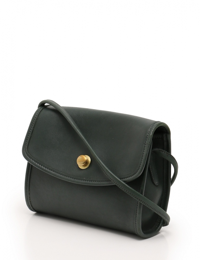 コーチ COACH ショルダーバッグ ポシェット 緑 9892 レザー オールド 
