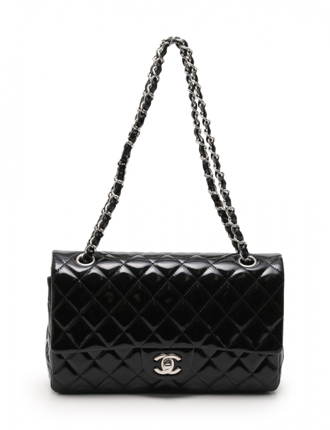 シャネル CHANEL ショルダーバッグ マトラッセ Wフラップ Wチェーン 黒