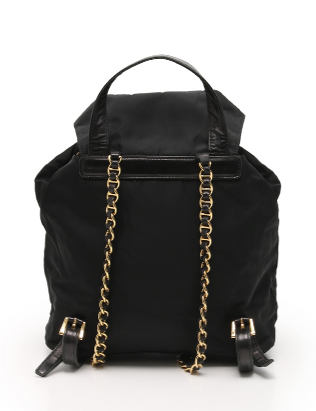 プラダ PRADA リュック バックパック 黒 B4821 ナイロン レザー 
