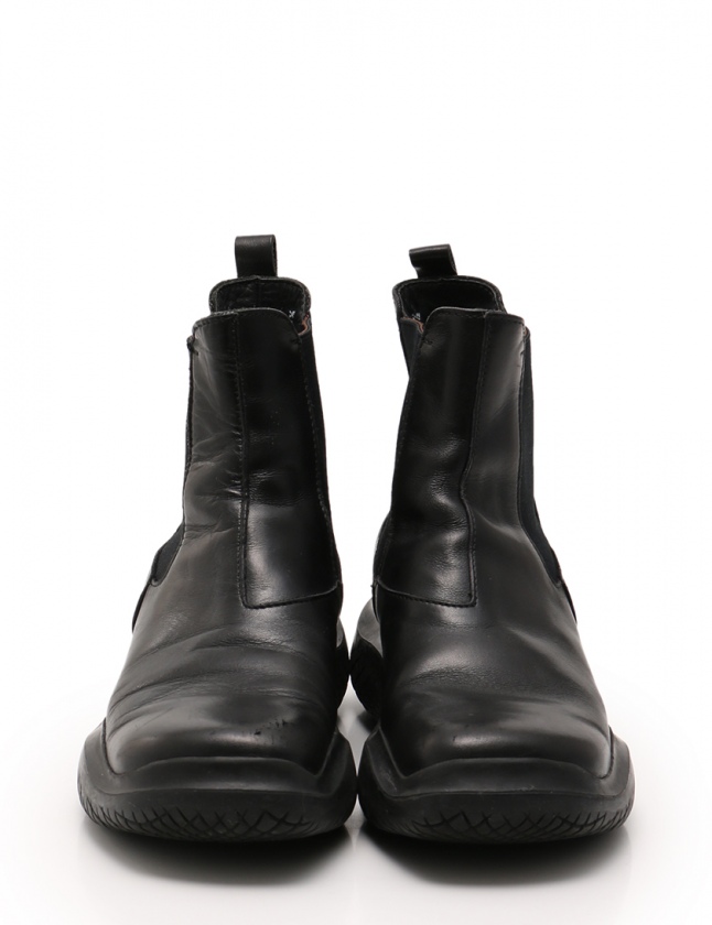 PRADAスポーツ ショートブーツ PRADA SPORT / プラダスポーツ | エナメル サイドゴアショートブーツ