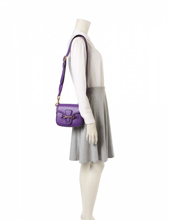 グッチ GUCCI ショルダーバッグ レディ ウェブ 紫 緑 赤 380574 レザー