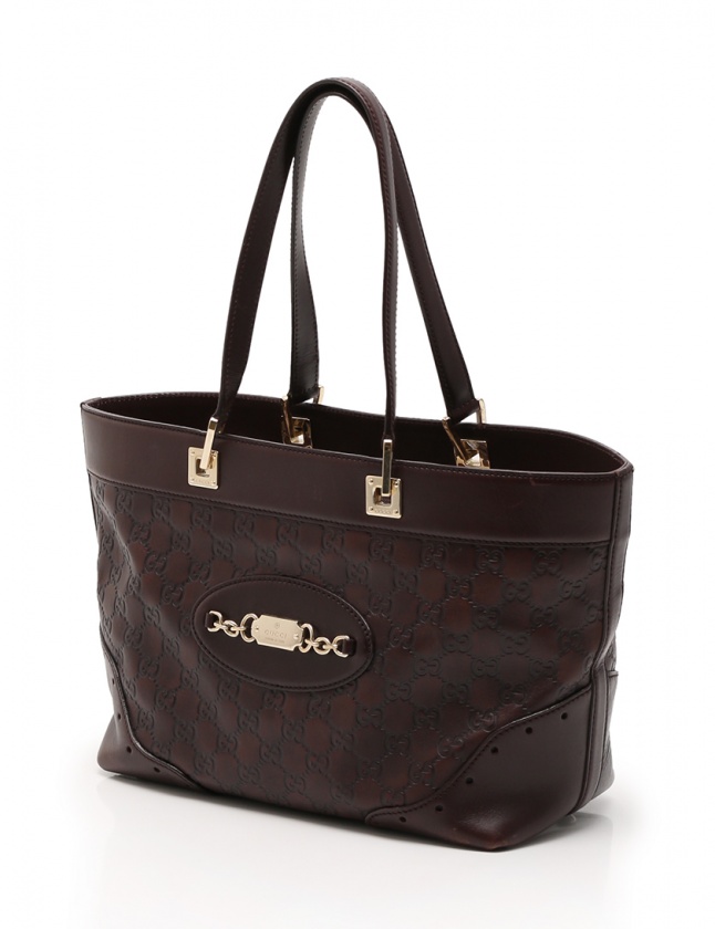 GUCCI ハンドバッグ メタルハンドル レザー トートバッグ ダークブラウン 楽天市場】【バッグ】GUCCI グッチ GGキャンバス ハンドバッグ
