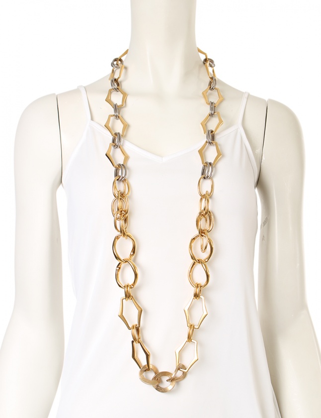 プラダ PRADA チェーンネックレス ゴールド シルバー アクセサリー