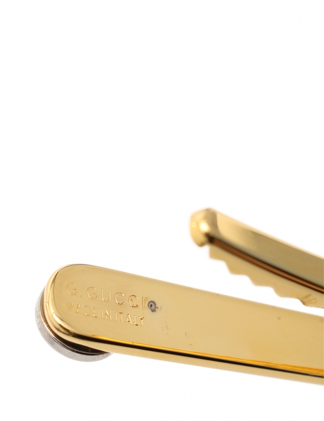 グッチ GUCCI ネクタイピン GGロゴ タイバー ゴールド シルバー 小物