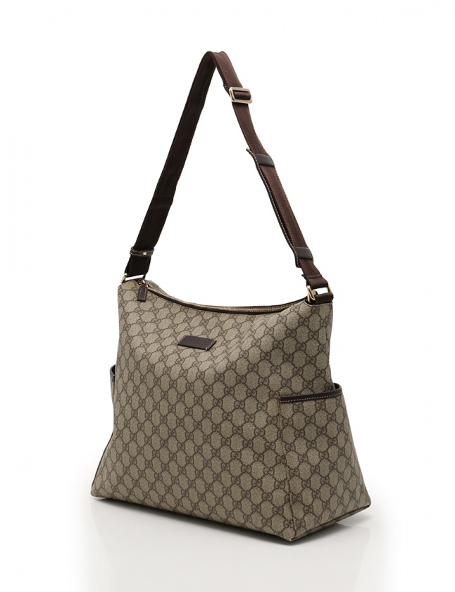 グッチ GUCCI マザーズバッグ ショルダーバッグ GGスプリーム ベージュ 